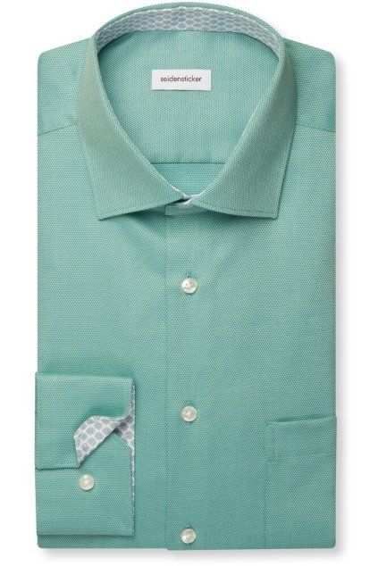 Košile Seidensticker Regular Struktur mátová