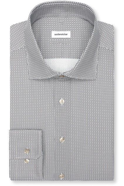 Košile Seidensticker Regular print Šedá