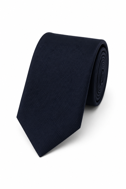 Hedvábná slim kravata Seidensticker - navy