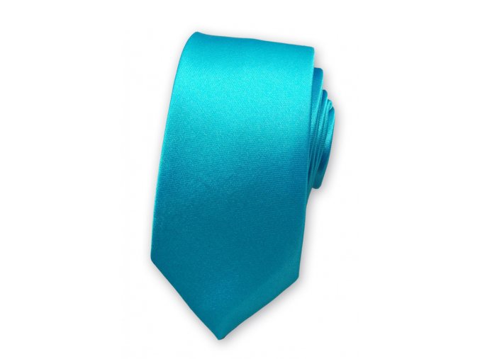 Úzká kravata Avantgard - tyrkysová