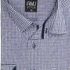 Pánská košile AMJ Slim fit s jemným tkaným vzorem - kostka