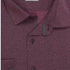 Pánská košile AMJ Comfort fit bordó se vzorem