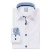 Košile Pure Extra Slim Bílá s modrou