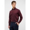Košile Eterna Modern Fit Natté vínová