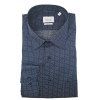 Košile Eterna Modern Fit Print tmavě modrá s jemným vzorem