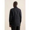 Košile Seidensticker Slim Fit Twill černá