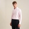 Košile Seidensticker Slim Fit Twill růžová