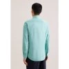 Košile Seidensticker Slim Fit Struktur mátová