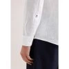 Lněná Košile Seidensticker Slim Fit bílá