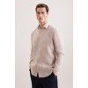 Lněná Košile Seidensticker Regular béžová