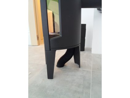 Ohebné potrubí černé pro externí přívod vzduchu 150-3m