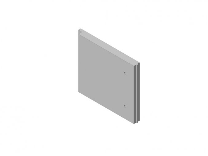 Šamotová deska - spodní - boční