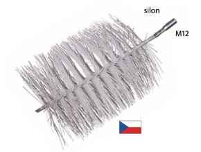 Silonový komínový kartáč L-100 mm M12