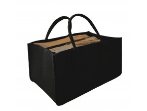 Filcová taška na dřevo černá