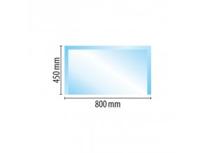 sklo pod kamna typ f9 800 x 450 x 6 mm