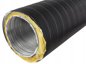 trubka ALUMINIOVA IZOLOVANA SPIRO 100 mm CERNA