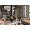 designovy centralni krb v modernim interieru rocal vesta central s nohou