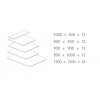 Smaltovaný plech pod kamna  1100x1200  STANDARD
