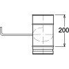 Nerezový díl s klapkou 150 mm | Schiedel PRIMA 1