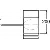 Díl s klapou 200 mm