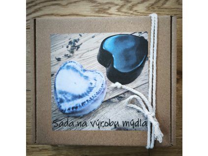 Výroba levandulového mýdla  - srdíčko