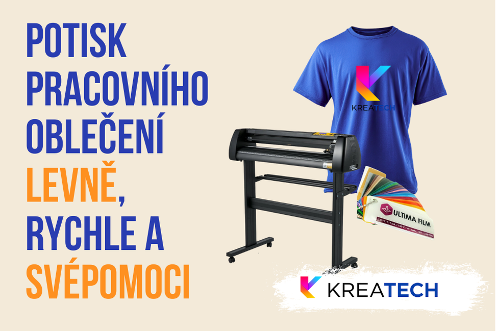Potisk pracovního oblečení levně a hned: Proč se vám vlastní plotr vyplatí víc než agentura?