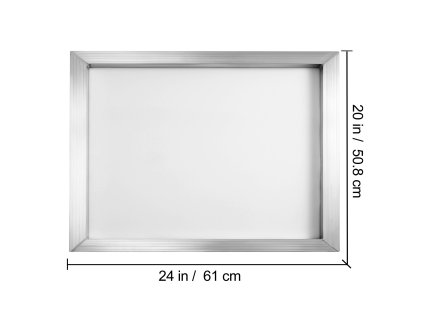 Hliníkový rám 50x60 cm s nataženou síťkou 64T