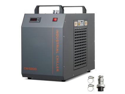 Průmyslové chlazení vzduchu a kapalin CW-5202, 7L s kompresorem