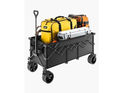 Skládací transportní vozík na přepravu – nosnost 204 kg, 122×60×61 cm