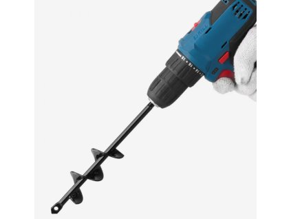 Zemní vrták pro vrtačku, Ø 40 mm, délka 220 mm, adaptér 10 mm