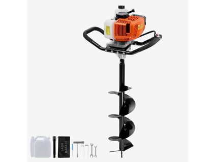 Zemní vrták benzínový, 63 ccm, vrták Ø 200 mm, délka 800 mm
