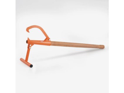 Zvedák kmenů (obracecí hák), délka 118 cm, max. průměr kmene 38 cm, dřevěná rukojeť