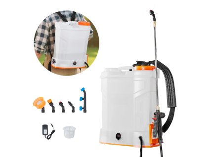 Aku zádový postřikovač, 12 l, 0–6 bar (0–90 PSI)