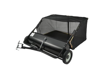 Zametač listí za zahradní traktor a čtyřkolku, tažený, záběr 127 cm, nastavitelná výška