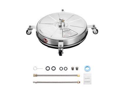 Vysokotlaký čistič ploch, průměr 465 mm, max. 276 bar, nerez,, 1/4" rychlospojka, 2 prodlužovací tyče