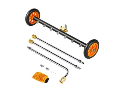 Vysokotlaký čistič podvozku a podlahy, průměr 590 mm, 2 kola, max. 276 bar, 1/4" rychlospojka, 7 trysek, 2 prodlužovací tyče