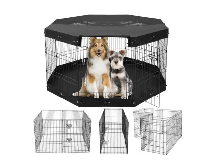 Skládací výběh pro psy a malé zvířata 76 × 61 cm