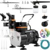 Kompletní sada airbrush Dual Action s pistolí na lakování, 57 psi ± 10 % a vzduchovým kompresorem titul foto