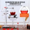 Destilační aparatura pro éterické oleje z bylin, kapacita 500 ml, sada 33 dílů, topná deska 1000W
