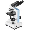Binokulární laboratorní mikroskop se zvětšením 40x-2500x, objektivy 4X, 10X, 40X, 100X, a napájením 100-240 V