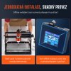 Gravírovací CNC stroj 120 W s 3-osým řízením GRBL je výkonný nástroj pro gravírování, řezání a vrtání široké škály materiálů, od dřeva po měkké kovy, s pracovním rozsahem 300 x 200 x 72 mm. Nabízí robustní konstrukci z hliníkové slitiny, ochranu proti přetížení a intuitivní offline ovladač pro snadné a přesné ovládání. S životností přes 5000 hodin a jednoduchou instalací je ideální volbou pro profesionály i hobby nadšence.