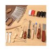 Sada nástrojů pro zpracování kůže – 72dílná sada pro ražbu, razítkování a šití