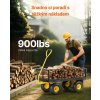 Zahradní vozík 965×560×535 mm, nosnost 408 kg