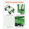 Zahradní vozík 965×510×260 mm, nosnost 408 kg, zeleno-černý
