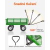 Zahradní vozík 965×510×260 mm, nosnost 408 kg, zeleno-černý