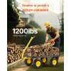 Zahradní vozík 110×75×31 cm, nosnost 544 kg