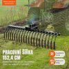 Provzdušňovač trávníku za traktor, 21 zubů, pracovní záběr 152,4 cm