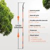 Prořezávač větví teleskopický, karbonová ocel, 2,24–8,24 m, 8 sklolaminátových rukojetí