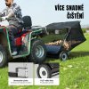 Zametač listí za zahradní traktor a čtyřkolku, tažený, záběr 127 cm, nastavitelná výška