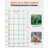 Síť na elektrický ohradník, 1,06 × 50 m, s fibr. sloupky a dvojitými hroty (PE, přenosná)